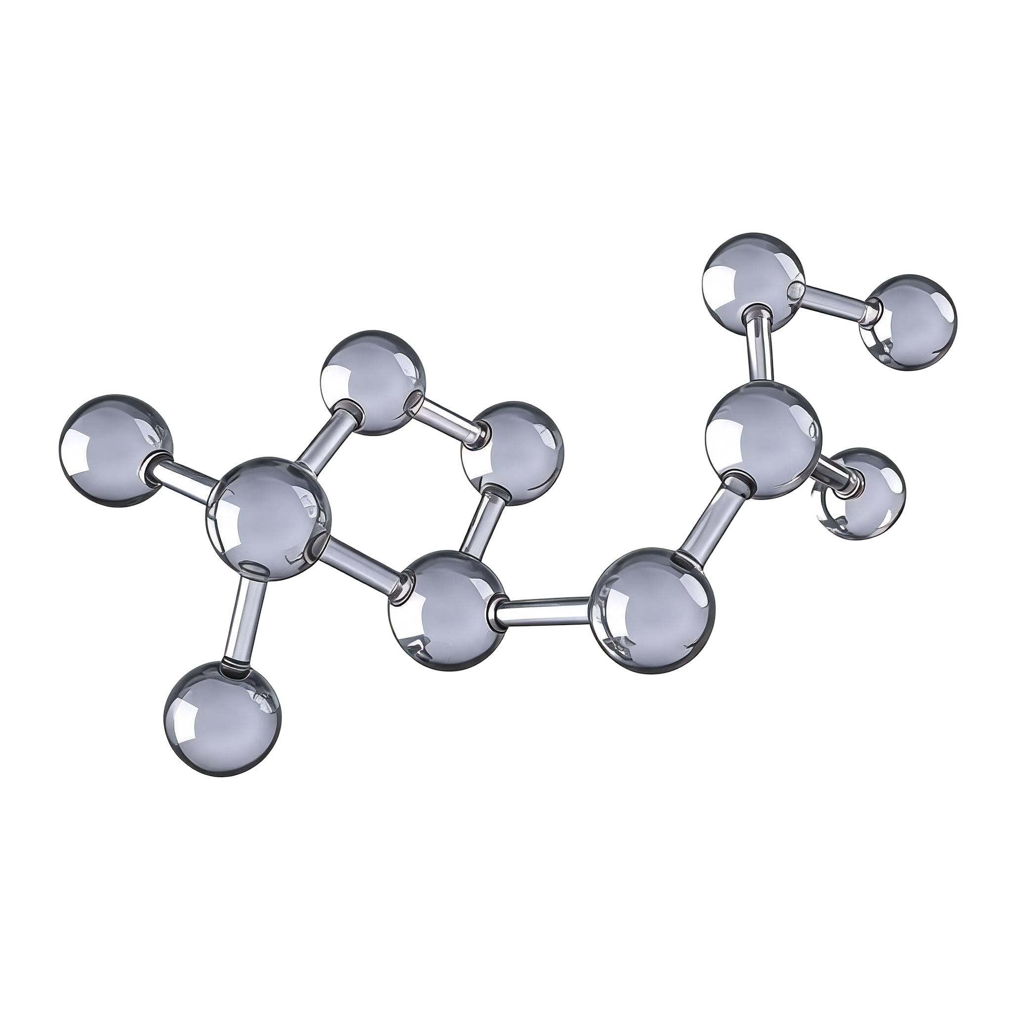 Molecular structure of a research peptide