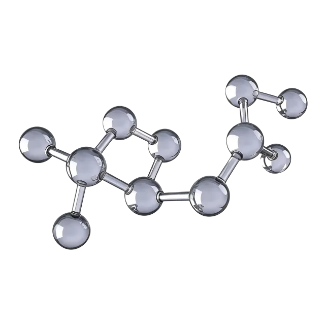 Molecular structure of a research peptide